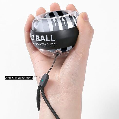 Ezweiji Gyro Ball Wrist Exerciser,Auto-Start Wrist Trainer Ball with Original Ball Bag for Strengthen Arms,Fingers,Wrist Bones and Muscle in Kuwait