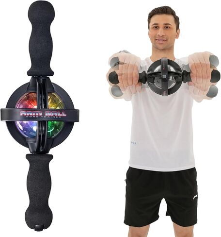 ACELETE Arm Ball Core Trainer Arm Strengthener Gyro Ball Arm Exercise Gyroscope Ball Forearm Ball Forearm Exerciser with LED Light in Saudi Arabia