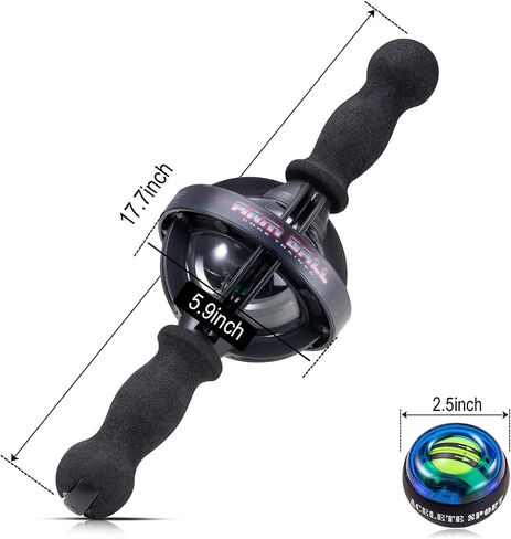 ACELETE Arm Ball Core Trainer Arm Strengthener Gyro Ball Arm Exercise Gyroscope Ball Forearm Ball Forearm Exerciser with LED Light in Saudi Arabia