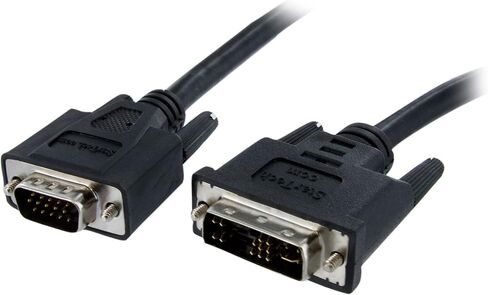 StarTech 10ft DVI to VGA Display Monitor Cable (DVIVGAMM10) | DVI to VGA connector, DVI-A (M) to HD-15 (M) analog video, DVI to VGA converter in Kuwait