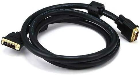 كابل مونوبرايس 15 قدم 24AWG CL2 ثنائي الرابط DVI-D - أسود in Saudi Arabia