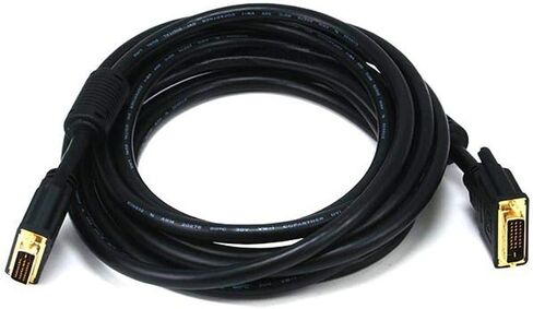 كابل مونوبرايس 15 قدم 24AWG CL2 ثنائي الرابط DVI-D - أسود in Saudi Arabia