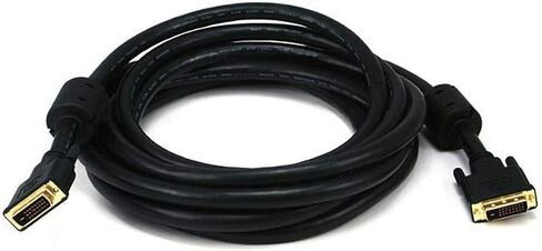 كابل مونوبرايس 15 قدم 24AWG CL2 ثنائي الرابط DVI-D - أسود in Saudi Arabia