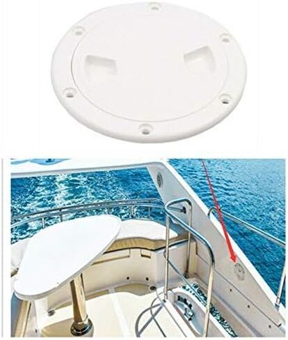 6 Inch White Boat Hatch Round Non-Slip Inspection Hatch for Marine Boat Yacht Truck RV in Saudi Arabia