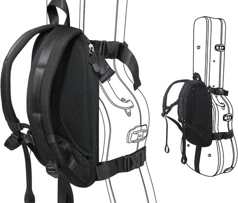 NIANWUDU نظام حمل حقيبة الظهر للجيتار الصلب (أسود) in Kuwait