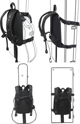 NIANWUDU نظام حمل حقيبة الظهر للجيتار الصلب (أسود) in Kuwait