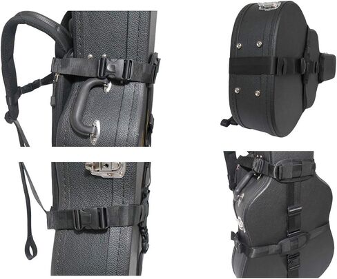 NIANWUDU نظام حمل حقيبة الظهر للجيتار الصلب (أسود) in Kuwait