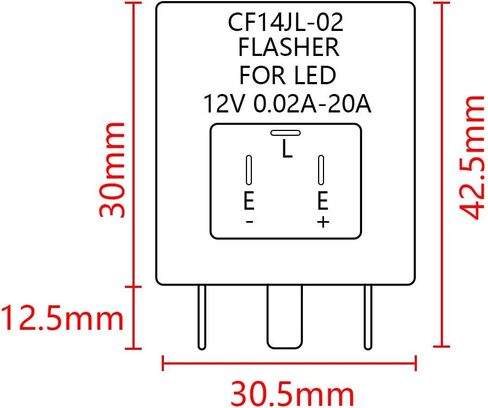 XtremeAmazing 3 Pin CF14 EP35 مرحل ومضي إلكتروني للسيارة سيارة LED بدوره إشارة مصابيح كهربائية فرط وميض فلاش فيكس in Kuwait