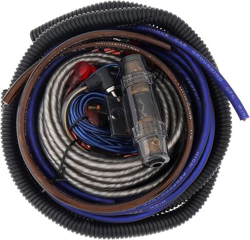 DriSentri 8 Gauge Amplifier Installation Wiring Kit Car Speaker Woofer Cables Car Power Amplifier Audio Line Power Line with Fuse Suit in Saudi Arabia