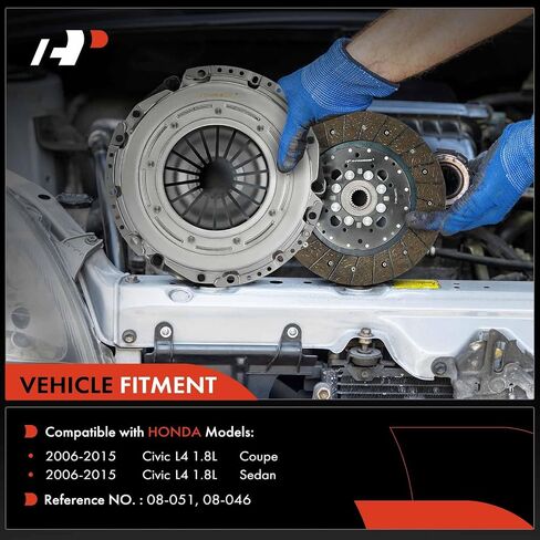 A-Premium Transmission Clutch Kit Set Compatible with Honda Civic 2006-2015 1.8L Coupe/Sedan in Saudi Arabia