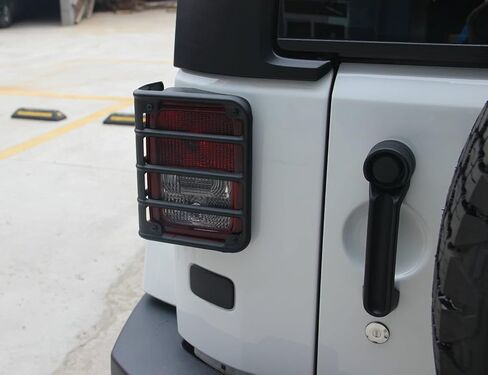 غطاء حماية خلفي أسود غير لامع من Bentolin متوافق مع 2007-2018 Jeep Wrangler JK 2018 Sahara JKU جديد - زوج in Saudi Arabia