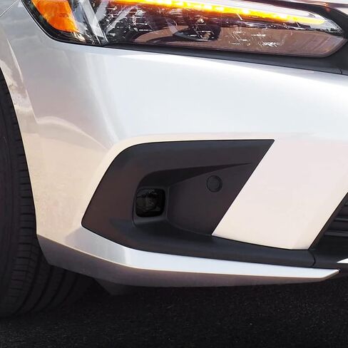 لون دخان الفينيل المقطوع مسبقًا من SlickMod لمصباح Honda Civic 2022-2023 (4. علامة جانبية للمصابيح الأمامية، 20% دخان داكن) in Kuwait