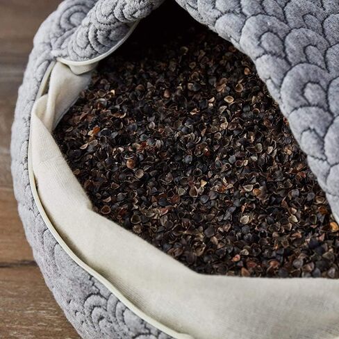 مسند يوجا كريستال كوف من برينتوود هوم، وسادة دعم مستطيلة مملوءة بالحنطة السوداء، صنع في كاليفورنيا in Kuwait