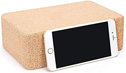 Cork Yoga Blocks, 2 Pack, 9"x6"x3", High Density Solid Natural Cork Yoga Brick with Comfortable Edge to Improve Balance, Strength and Flexibility in Kuwait