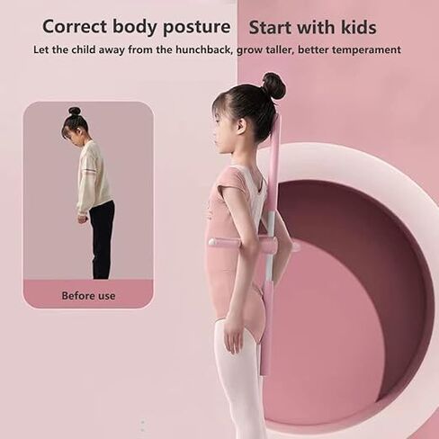 Stretching Stix Movement - Standing Posture Corrector Fitness and Yoga Training Sticks Body Shape Mobility Exercise Trainer Flexibility Sticks, Pink, 32-Inch in Saudi Arabia