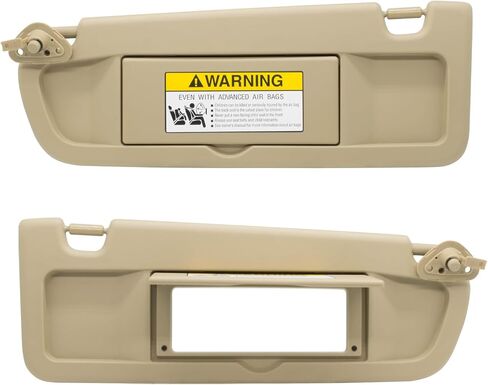 استبدال واقي الشمس من الجانب الأيسر للسائق متوافق مع Honda Civic 2006 2007 2008 2009 2010 2011 يستبدل # 83280-SNA-W01ZB اللون بيج in Kuwait