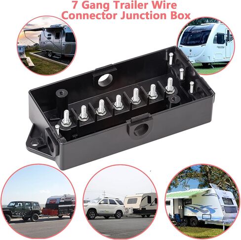 صندوق توصيل المقطورة الكهربائية ذو 7 اتجاهات، صندوق توصيل سلك موصل للمقطورة ذو 7 اتجاهات مقاوم للعوامل الجوية، صندوق توصيل كابل ذو 7 أقطاب in Kuwait