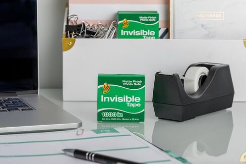 Duck Brand Matte Finish Invisible Tape Refill for Dispenser, 10 Rolls, Each Roll 3/4-Inch x 1000 Inches for 10000 Total Inches in Saudi Arabia