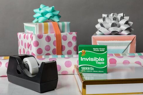 Duck Brand Matte Finish Invisible Tape Refill for Dispenser, 10 Rolls, Each Roll 3/4-Inch x 1000 Inches for 10000 Total Inches in Saudi Arabia