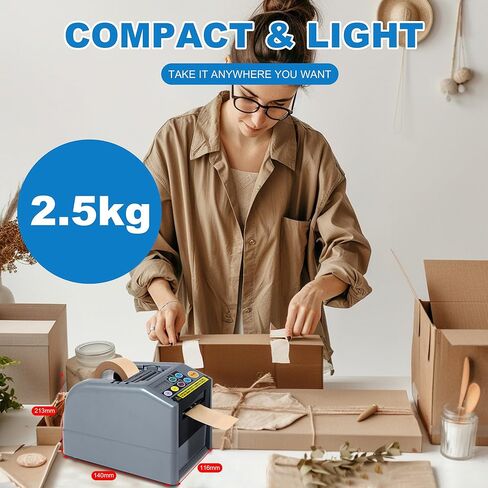 قاطع موزع الأشرطة الأوتوماتيكي المحدث، موزع أوتوماتيكي للشريط، آلة قطع الشريط الأوتوماتيكية لسمك الشريط في حدود 0.5 مم، الحد الأقصى لطول القطع: 999 مم، عرض الشريط: 6-60 مم، 110 فولت. in Kuwait