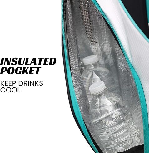 Majek Premium Ladies Black White Teal Pink Golf Bag in Saudi Arabia