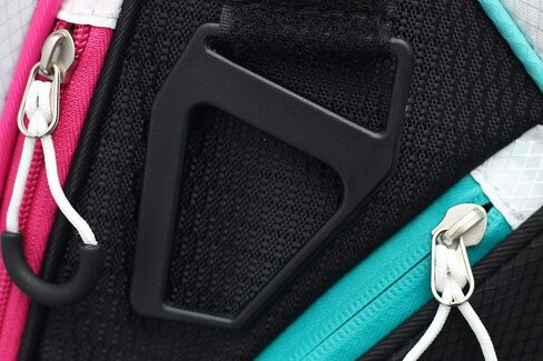 Majek Premium Ladies Black White Teal Pink Golf Bag in Saudi Arabia