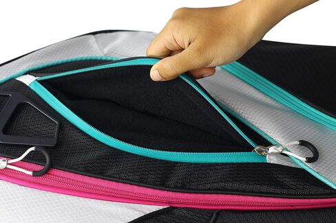 Majek Premium Ladies Black White Teal Pink Golf Bag in Saudi Arabia