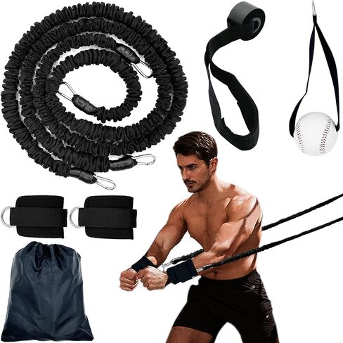 PLAYGOGYM مدرب مقاومة البيسبول، عصابات الذراع لأباريق البيسبول، مساعد تدريب لأباريق البيسبول البيسبول، مدرب رمي البيسبول، تقوية ذراعك وتعزيز أدائك in Kuwait