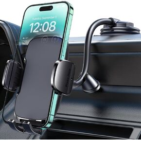 Phone Holders for Your car [Anti-Shake Stabilizer] Cell Phone Car Mount Long Arm Dashboard Windshield Cradle Automotive Accessories Car Phone Holder Fit for iPhone Android Smartphone