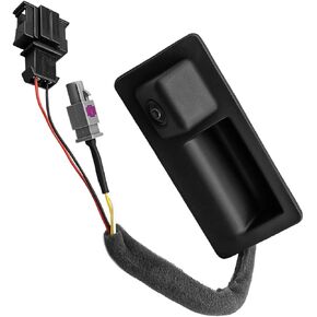 Tailgater Handle with Backup Camera Replace 5N0827566AA 5N0827566C Rear Back View Camera Fit for Audi A4 S4 A5 S5 A6 S6 A7 S7 Q3 Q5 SQ5 2008-2018