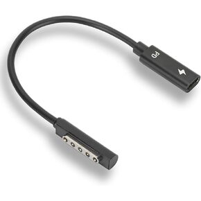 Acogedor Type C PD Fast Charging Adapter Cable for Microsoft Surface 1/2 RT Lightweight, Portable, Fast Transmission