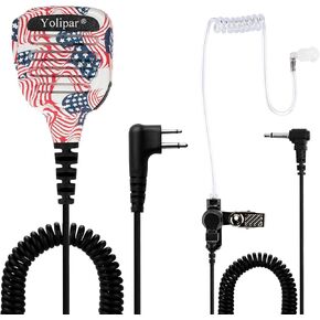 Radio Shoulder Speaker Mic Handheld Microphone with 3.5mm Audio Jack Compatible with Motorola CP100D CP185 CP200 CP200D CLS1100 CLS1410 DLR1060 DTR700 RDU4100 RDU4160D