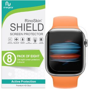 (8-Pack) Screen Protector for Apple Watch 41mm Screen Protector (Series 9 8 7) iWatch [Flexible Clear Film] Case Friendly Accessories