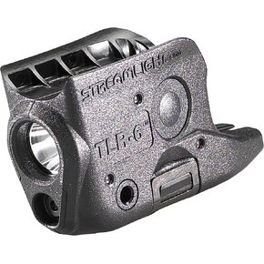 Streamlight 69270 TLR-6 100-Lumen Tactical Weapon Light with Integrated Red Aiming Laser Designed Exclusively and Solely for Glock 42/43/43X/48 (No Rail or MOS), Black