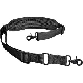 2 Point Rifle Sling with Shoulder Pad Quick Adjustable Gun Strap Multi-Use Two Point Sling (Black)