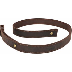 TOURBON Universal Leather Rifle Sling Comfortable No Slip Gun Carrying Strap with Swivels