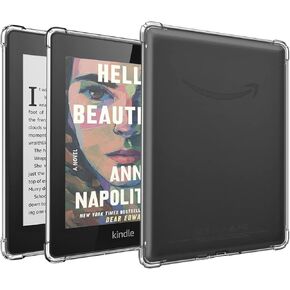 DIY Clear Case for 7" Kindle Paperwhite 12th Gen (2024 Release) and Kindle Colorsoft Signature Edition 2024, Soft Light Slim TPU Gel Back Cover for 7 inch KPW 12th Gen 2024 - Transparent (Clear)