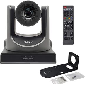 SMTAV NDI Streaming Camera 20X Optical + 16X Digital Zoom, High-Speed PTZ, 3G-SDI + HDMI Output, NDI Supported Video Conference Camera -