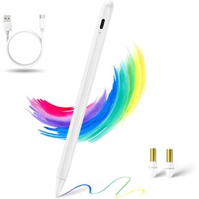 iPad 10th Generation Pencil A8 for iPad Apple Pencil,Palm Rejection Tilt Fast Charging iPad Pen for iPad 10/9/8 Gen,iPad Mini 6th Gen,iPad Air 5th/4th Gen,iPad Pro 11/12.9 inch,White