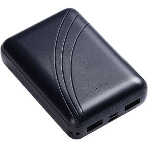 5V 2A Power Bank for Heated Vest,Rechargeable Battery Pack for Heated Jacket, 10000mAh Packet Size LED Light Portable Charger for USB Heated Clothing Blanket Coat Phone