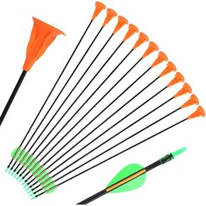 29 Inch Fiberglass Suction Cup Arrows Sucker Arrows Game Arrows Safty Arrows for Outdoor Target Sports Game