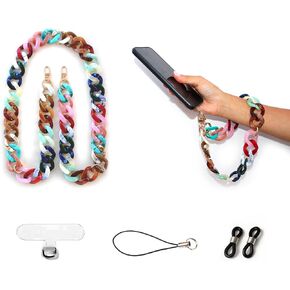 Multifunctional Acrylic Phone Charm- Phone Chain, Phone Wrist Strap, Phone Strap Crossbody, Phone Lanyard, Bag Charms