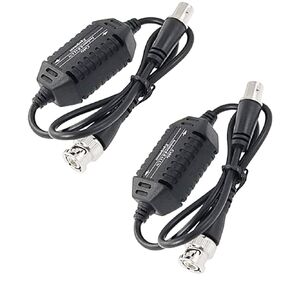 BNC Ground Loop Isolator CCTV Video Balun, CCTV BNC Male to Female Coaxial Video Ground Ring Isolator for Camera, Set of 2