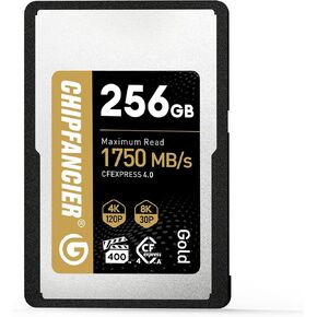 968GB CFexpress 4.0 Type A Card Up to 1750MB/s Read Speed & 1750MB/s Write Speed Type A Memory Card for RAW 4K/8K Video Recording Compatible with Sony Alpha Sony FX Cameras Gold