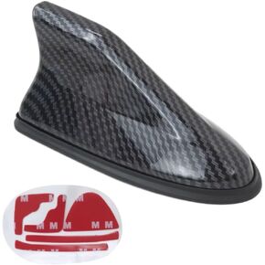 Carbon Fiber Black Look Carbon Fiber Car Roof Shark Fin Aerial Antenna Cover Car Styling AM/FM Signal Radio Aerial