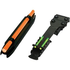 HIVIZ Combo Pack, Front and Rear Sights (Fits Shotguns with Vent Ribs 11/64"- 17/64"), Green and Orange