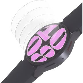 Sinoacc 4-Pack 44mm Screen Protector for Galaxy Watch 7/Galaxy Watch 6/Galaxy Watch 5/Galaxy Watch 4 44mm,Tempered Glass Protective Film Cover for Samsung Watch 7/6/5/4 44mm Watch Screen Protector