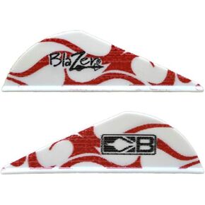 Bohning True Color 2" Blazer Vanes Red & White Flame Blazer Vane, 36pk