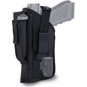OWB Holster for Pistols with Flashlight or Laser, Concealed Carry for Right or Left Hand Universal Accessories