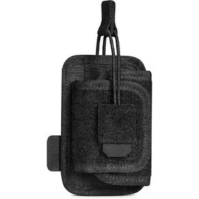 Savior Equipment Tactical Pistol Holder Revolver Holster Universal Carrier to Fit Most Handguns with Mounted Light/Laser/Sight/Optics, Paracord Retention Strap, Hook-Backed Panel